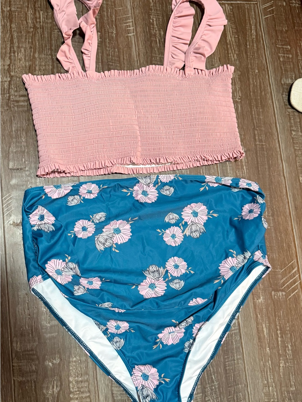 Summer Mae Maternity Swimsuit Ruffled Two Piece Bikini